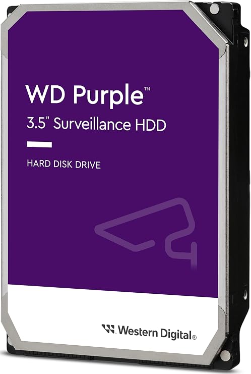 WD Purple 1TB Güvenlik Kamerasi Diski - 5400 RPM Class, SATA 6 Gb/s, 64 MB Cache, 3.5" - WD10PURZ