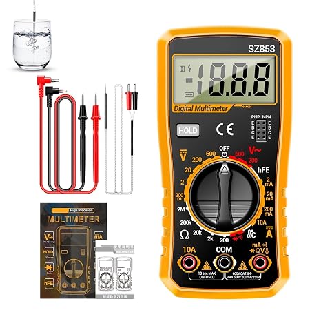 Multimeter Digital Fast Accurately 1999 Count Meter Tools