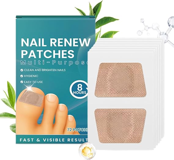 Multi-Purpose Nail Renew Patches, Fingernail Healing Stickers, Nail Care Corrector Sheets, Long Wear Protection, Manicure Support Aid, 6.1x3.5cm/2.4x1.38 Inches, For Night Time