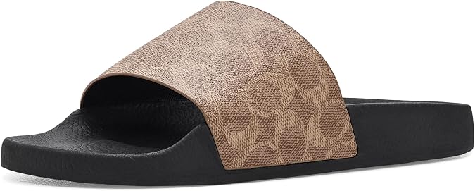 COACH Pool Slide in Signature Canvas