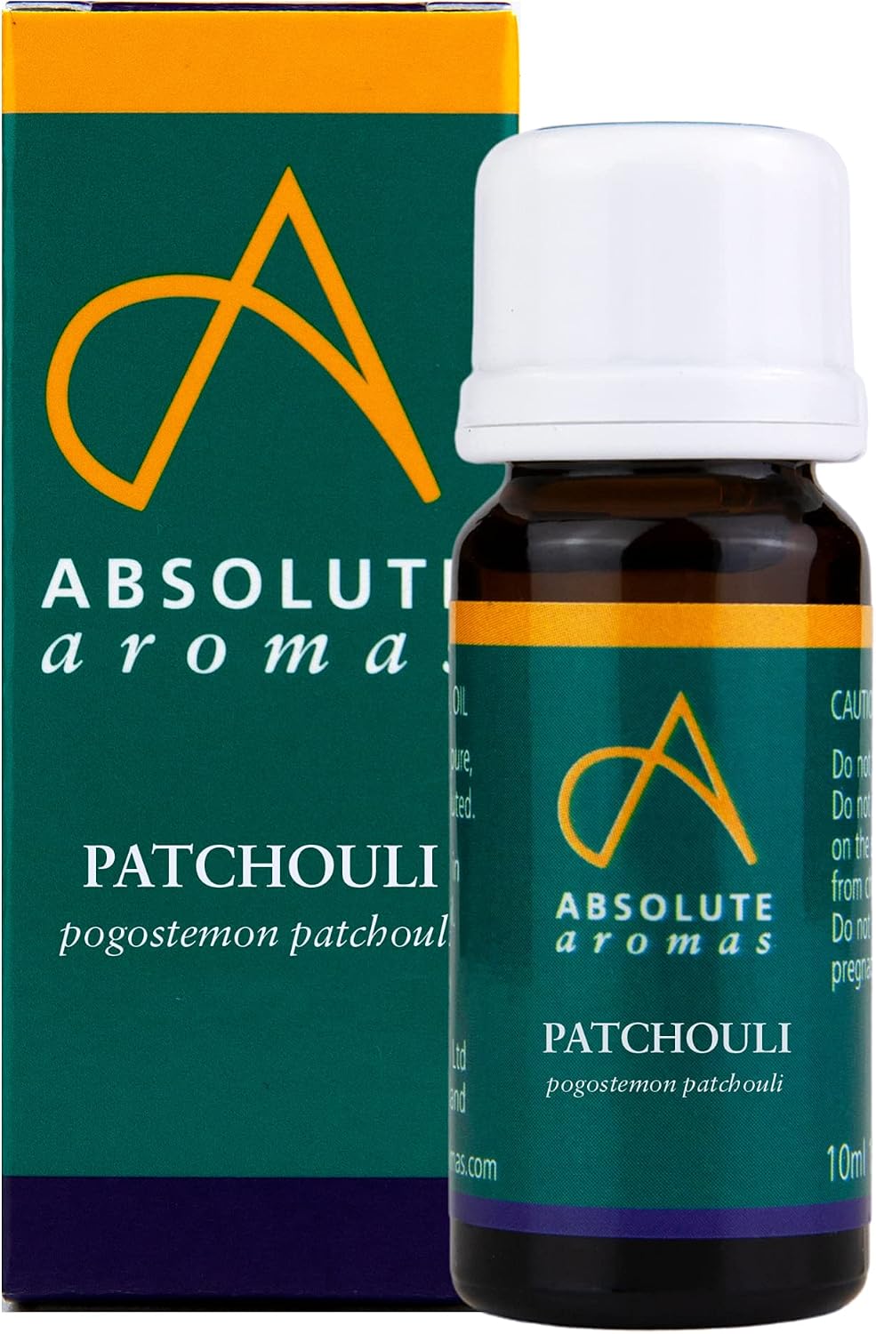 Absolute Aromas Patchouli Essential Oil 10ml - Pure, Natural, Undiluted, Cruelty Free and Vegan – for use in Aromatherapy and Diffuse