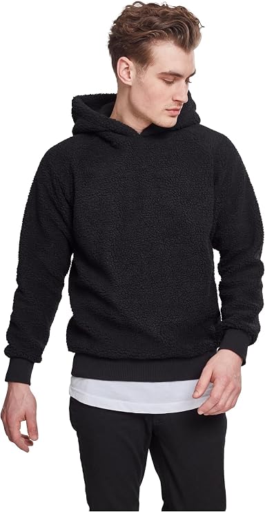 Urban Classics Men's Tb2404-sherpa Hoody Hooded Sweatshirt (pack of 1)