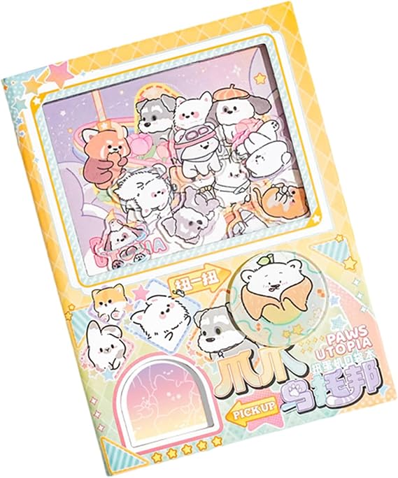Cartoon Gachapon Themed Notebook 160 Pages Pocket Journal Writing Notepads for Daily Journaling Inspiration Aesthetic Travel Journal for Students