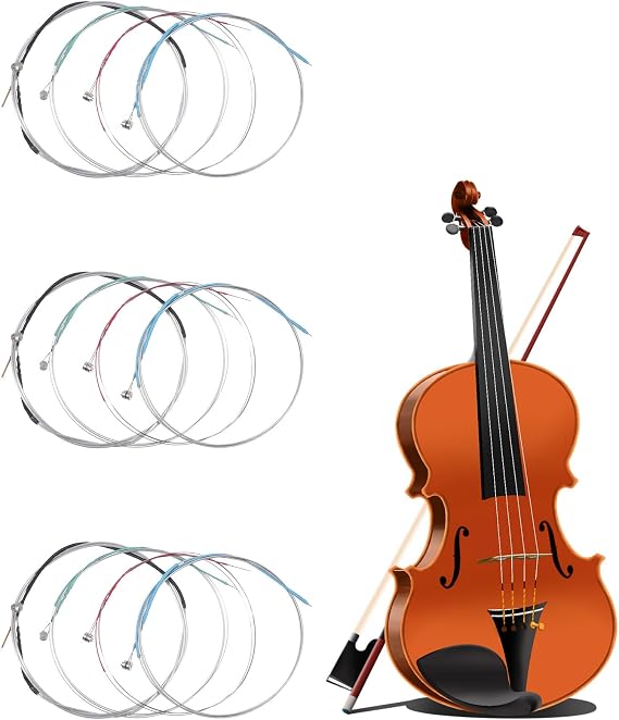 Violin Strings 3/4, 12 Pcs Violin Strings