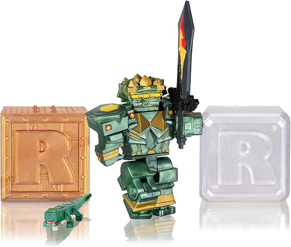Roblox Action Collection Fantastic Frontier Guardian Set + 2 Mystery Figures Includes 3 Limited Virtual Items