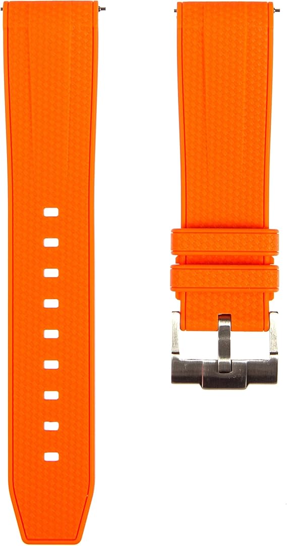 Weave Premium Silicone Rubber Watch Bands- Quick-Release Watch Straps for Men & Women-Compatible with Omega, Tudor, Rolex, Seiko and etc