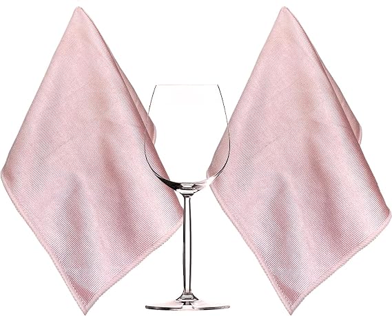 Extra Large Microfiber Glass Polishing Cloths Microfiber Glass Cleaning Cloth Streak Free Lint Free Bar Towel 40 X 60cm 2 Pack Pink