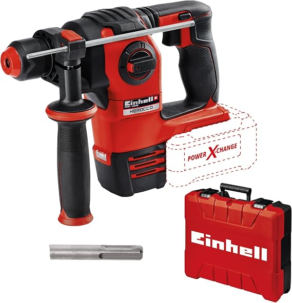 Einhell HEROCCO - Solo, Kömürsüz Akülü Pnomatik Kırıcı Delici ve Einhell 18V 4,0 Ah PXC Starter Kit (Başlangıç Seti)