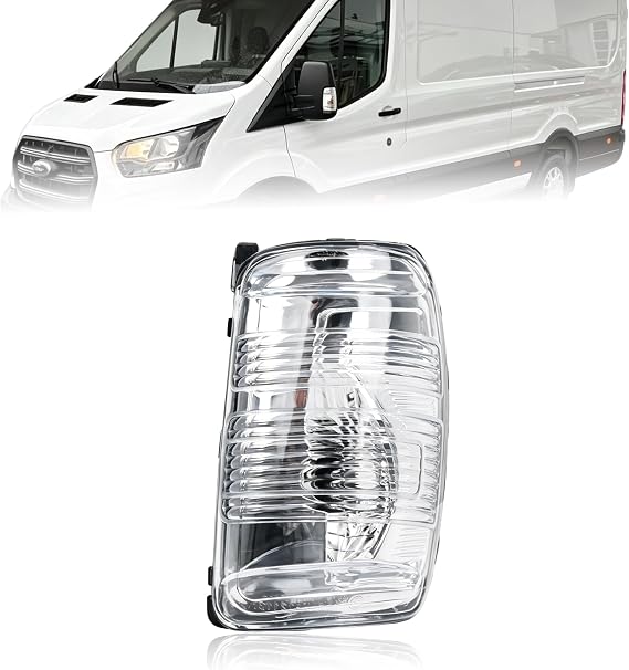 Wing Mirror Indicator Light Lamp Lens Clear Left Side For Ford Transit MK8 2014-2019 | OEM 1847387, 1847389, BK3113B382AB, BK3113B381AB Passenger Side
