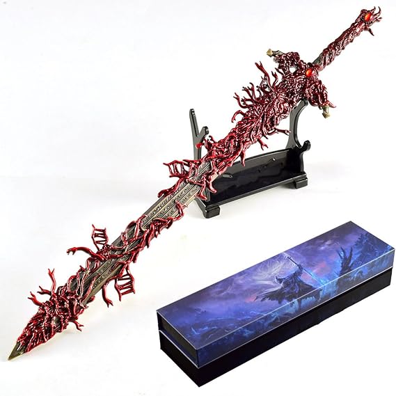 Elden Rings Blasphemous Blade Gift Box Edition 30 cm/11.8 in All Metal Game Model Collection Desk Ornaments Best Gifts for Gamers Collector's