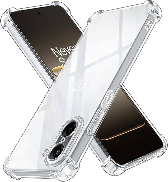 ivoler HD Clear Case for Oneplus Nord CE 5 5G, Anti-Shock, Anti-Scratch Transparent Protective Case with Corner Bumper Cushion, Soft TPU Silicone Case Slim Bumper Case
