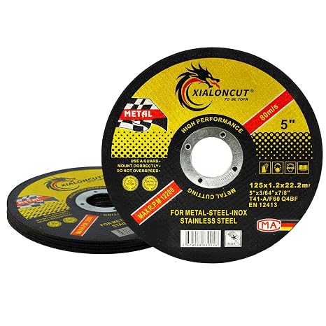 Cutting Disc 125 mm Metal for Angle Grinder, 6 Pieces