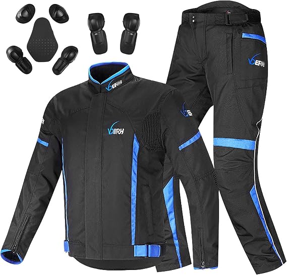 Motorcycle Jacket Waterproof,Motorcycle Windproof Jackets Armored Full Body Protective Gear Autumn Summer Winter for Men E,XL.