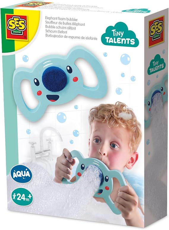 SES Creative Elephant Foam Bubbler in the Bath, Make Bath Time Bubbly, Sensory Play for Children Ages 2 Years and Up