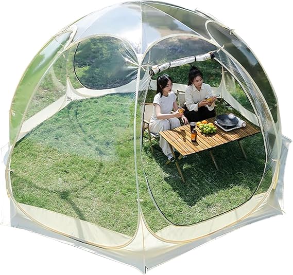 Bubble Tent, Pop-up Gazebo, 360° Outdoor Dome, Camping, Starry Sky Observation, Warm in Winter, Transparent Dome Tent, Spherical, 9.8 ft 3 m
