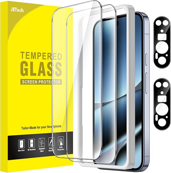 JETech Screen Protector for Google Pixel 10 Pro XL, 2+2 Pack
