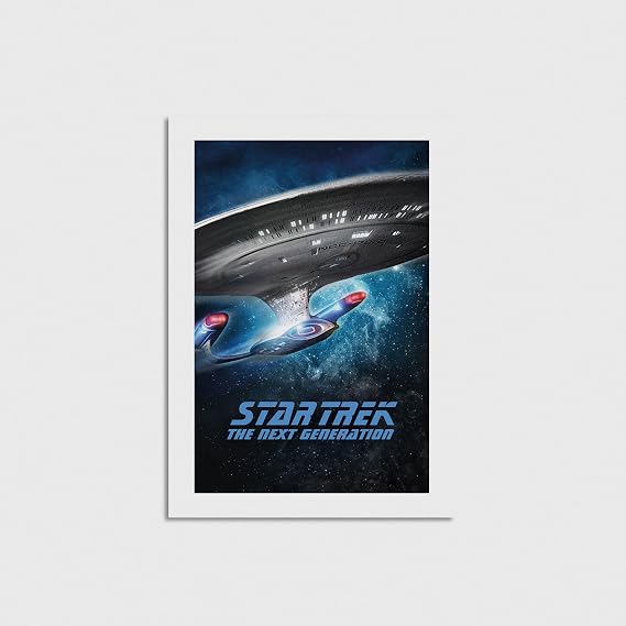 Star Trek The Next Generation Dizi Posteri Tablo Çerçeveli Poster Duvar Dekorasyonu - 30 x 40 - Çerçevesiz Poster