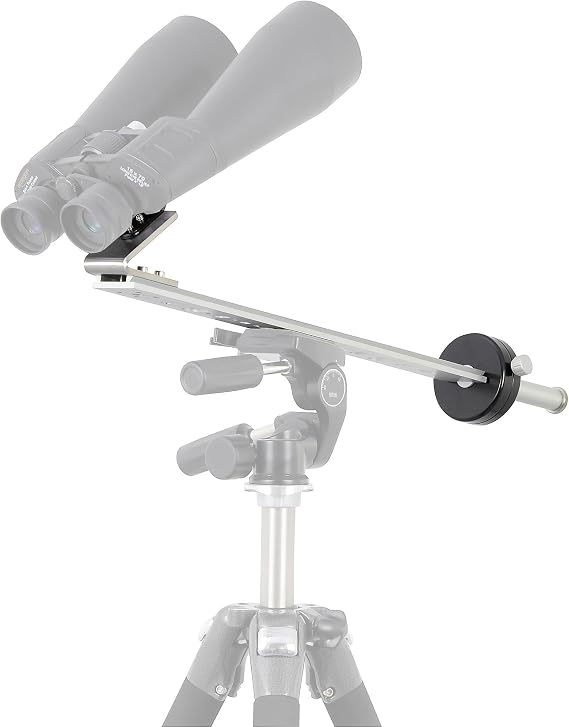 Omegon binocular mount with counterweight