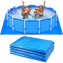 274x274cm Pool Ground Cloth, Foldable Swimming pool ground Mat Waterproof Outdoor Floor Protector for Inflatable, Frame and Above Ground Pools Hot Tub Spas 9X9 ft