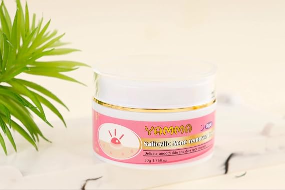 YammaAcid Acne Spot Removal Cream, Effectively Defeats Acne-Prone Skin, Refreshing, Oil Control, Prevent Breakouts, Pimples & Blackheads Remove Face Cream 50 ml