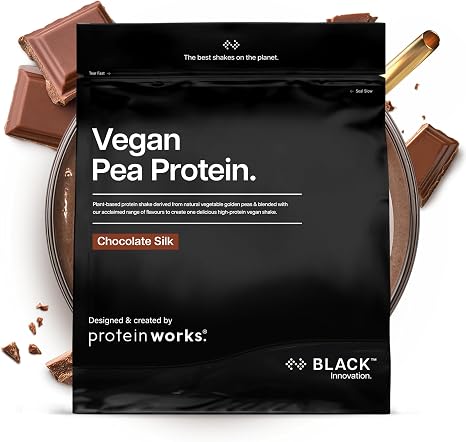 Protein Works Vegan Pea Protein - Black Chocolate Silk 1 kg