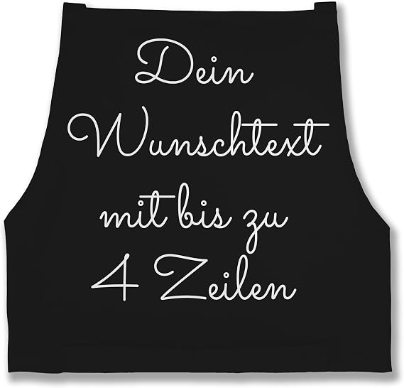 Geschenk mit Namen personalisiert by Shirtracer - Apron - Design Your Own Print - Desired Text