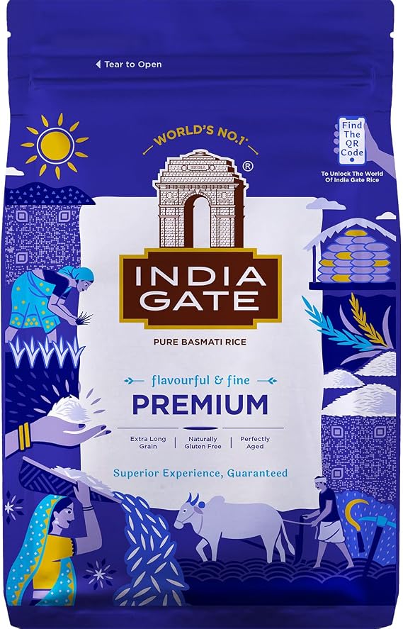 Indien GATE Basmati Rice Premium, 5 kg