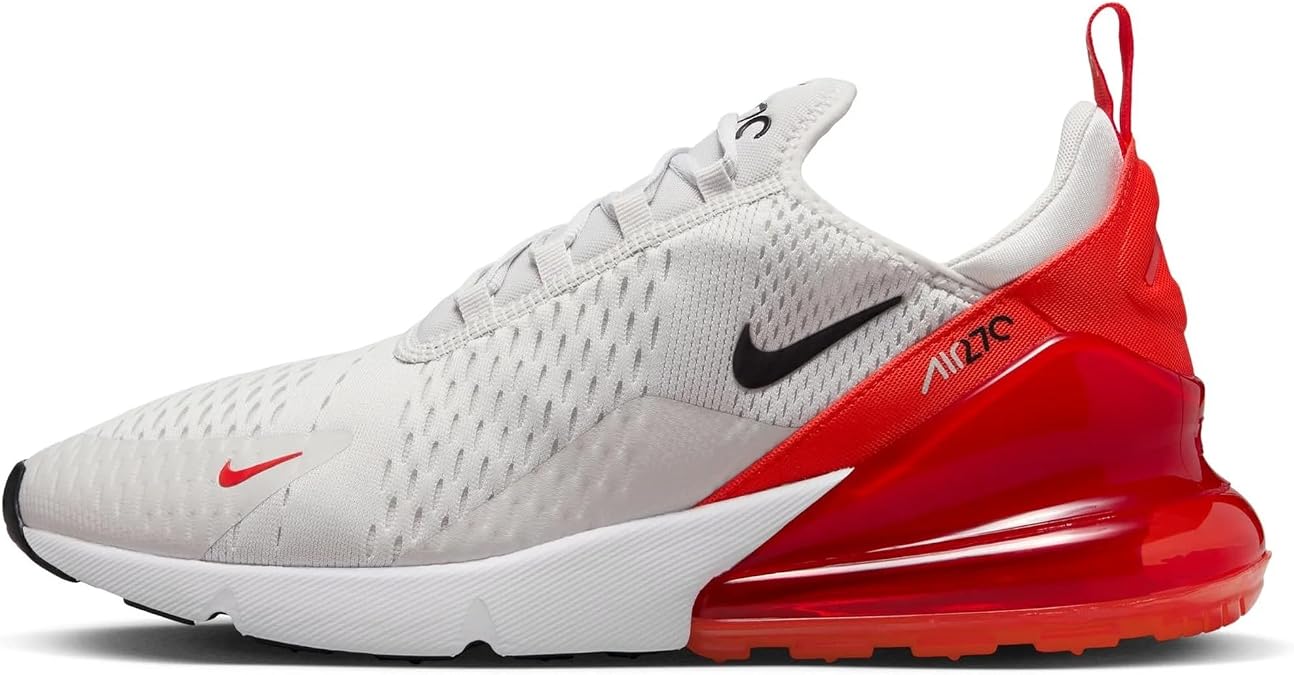 Nike Men's Air Max 270 Sneaker, Photon Dust/Black-Pi, 8