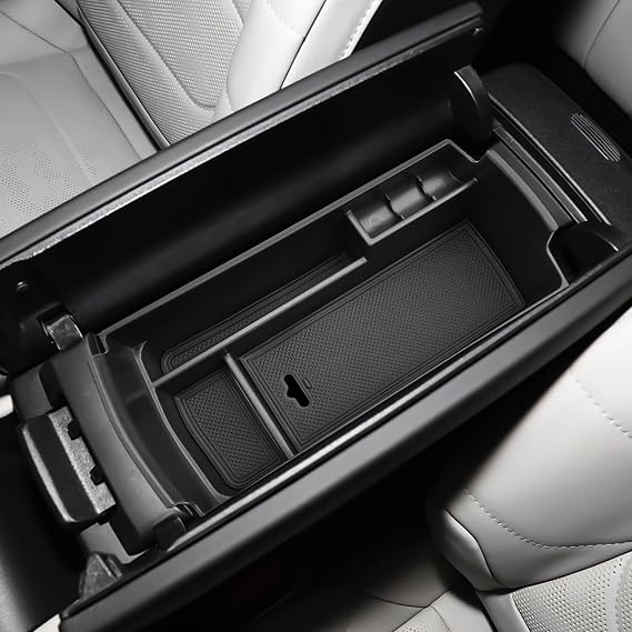 YEE PIN C5 aircross 2023 Centre Console Organizer Tray Armrest Tray Compatible with Citroen C5 aircross 2018-2022, Secondary Storage Box Insert Glove Compartment Car Accessories