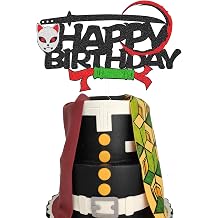 Ninja Cake Topper,Samurai Theme Birthday Event Celebration Decor For Boys and Girls Anniversary Supplies,Glitter Cartoon Birthday Party Cake Decoration