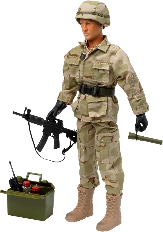 WORLD PEACEKEEPERS from Peterkin | 12" EOD Technician Action Figure & Accessories | 1:6 Scale | Action Figures & Accessories | Ages 3+, Camouflage