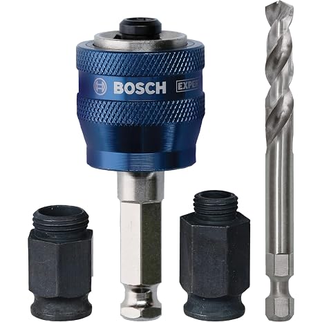 Bosch Accessories Professional 4 parçalı Power Change Plus başlangıç seti, ahşap, plastik, metaller için (Bosch PowerChange Plus'a yükseltmek için, matkap aksesuarı)