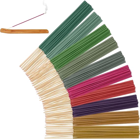 Incense Sticks,240 Stick joss sticks with 2 Stick Incense Holder