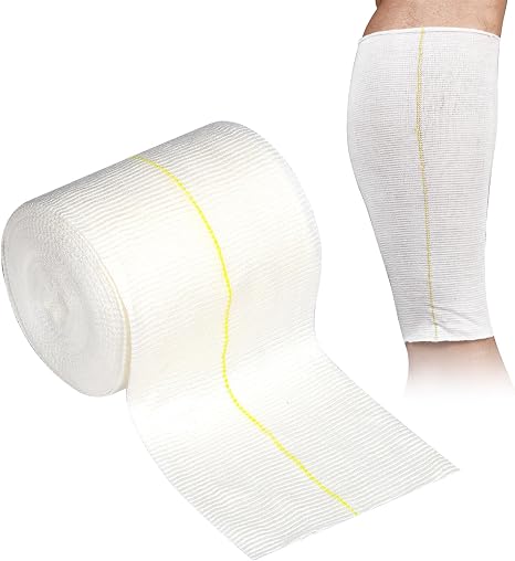 Elastic Tubular Bandage 10.75 cm x 5 m Tube Bandage Compression Bandage 2-Way Stretch Fixation Bandage Support Bandage Hose Bandage for Large Knees