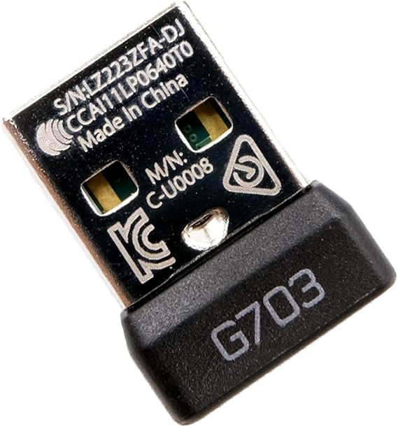 New USB Dongle Mouse Receiver Adapter Replacement for Logitech G703 Lightspeed Wireless Gaming Mouse