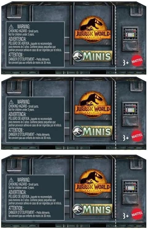 Jurassic World Dominion Minis Surprise Pack Box (Pack of 3)