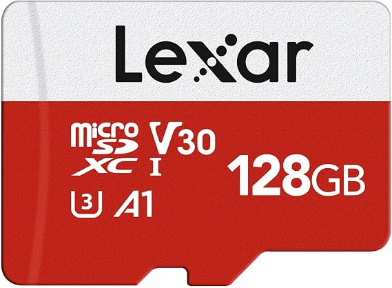 Lexar Micro SD Card 128GB E Series, Up to 100MB/s, microSDXC