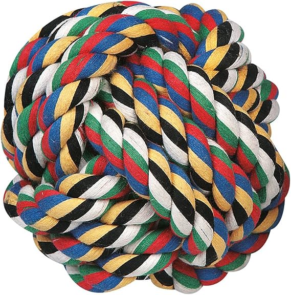 Karlie Stres İpli Top, Köpek Oyuncağı, 8.5 cm