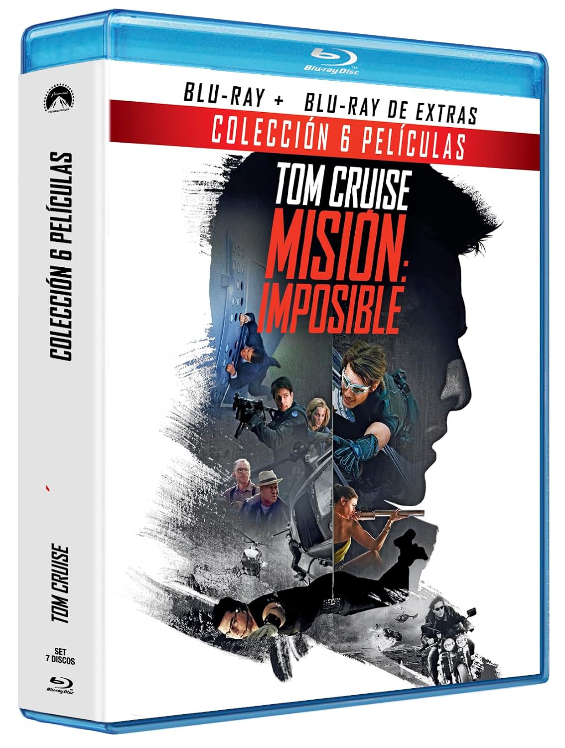 Mision Imposible 1-6 (Blu-ray) Pack 6 peliculas: M:I; M:I-2; M:I-3; M:I-4 Protocolo Fantasma (Ghost Protocol); M:I-5 Nacion Secreta (Rogue Nation); M:I-6 Fallout (+BD Extras)
