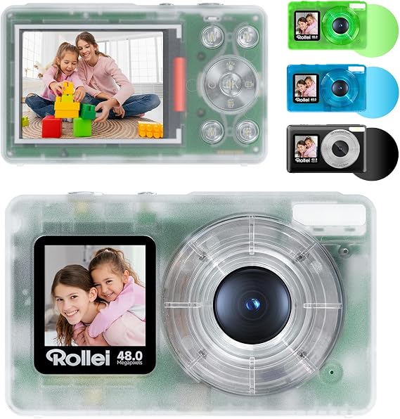 Rollei Compactline Pocket Clear Transparent digital camera 48MP 4K