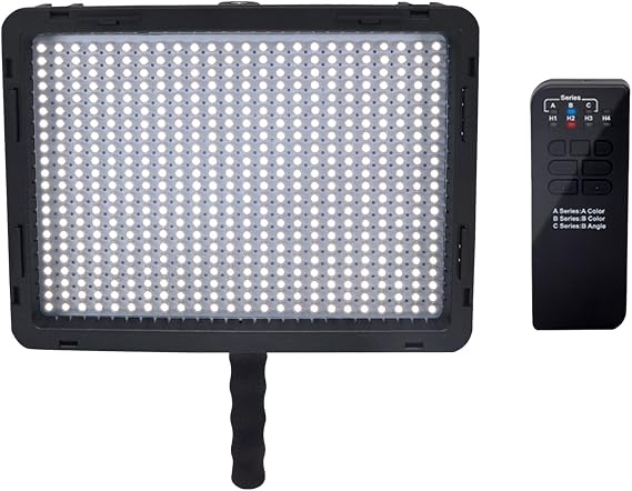 LED-520B Bi-Color-LED-Lamba 528PCS LED lamba 3500lm 3200 K – 7500 K sıcaklık video LED renk ışığı için 2,4 GHz uzaktan kumanda ve akıllı soğutucu fan Canon Nikon Sony Panasonic Olympus Pentax & DV-kamera Comcorder