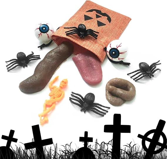 Prank Stuff Realistic Halloween Party Eyeball Fake Poop Spider
