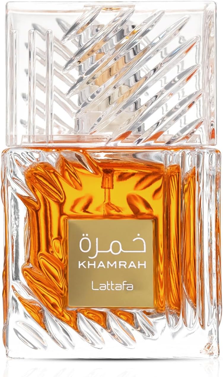 Lattafa Khamrah - Vanilla, Warm Spicy, Amber, Cinnamon - Eau de Parfum Long-Lasting Fragrance for Unisex, 3.40 Ounce  100 ml