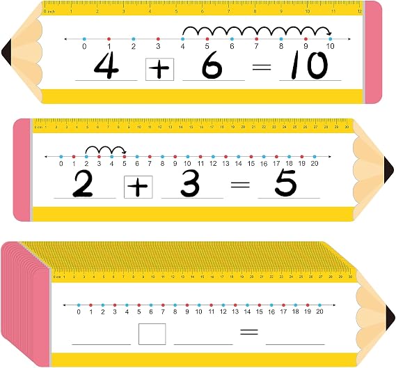 26本の数字線 学生 幼稚園 教室 必需品 ナンバーライン 教室の壁用 最初 2年生 1年生 必携 特別教育 ホワイトボード番号ライン 数学操作
