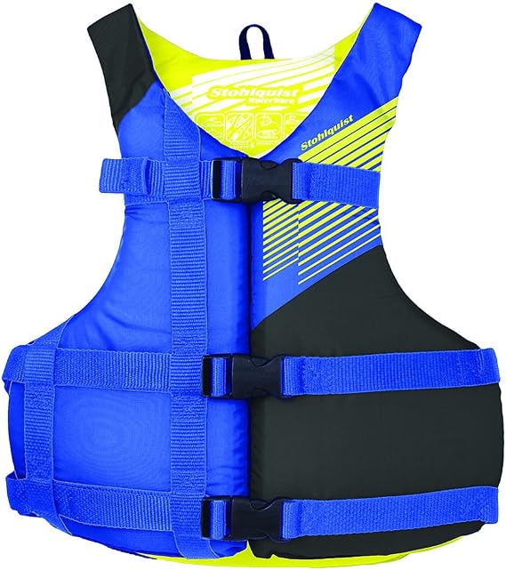 Stohlquist Fit Life Jacket/Personal Floatation Device, Oversize Universal, Blue/Black