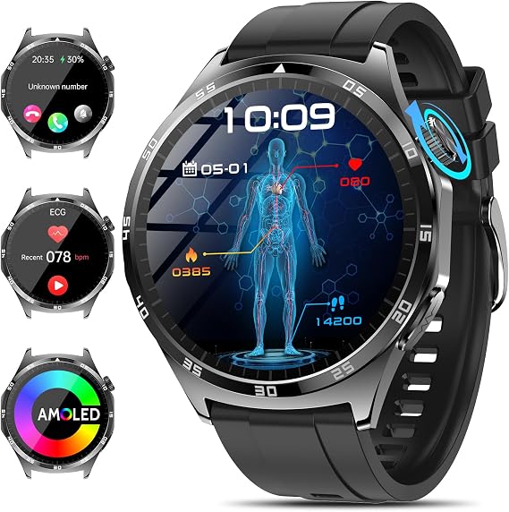 2026 New Smart Watch for Men with Blood Pressure/ECG/Sleep/Emotions/Fatigue