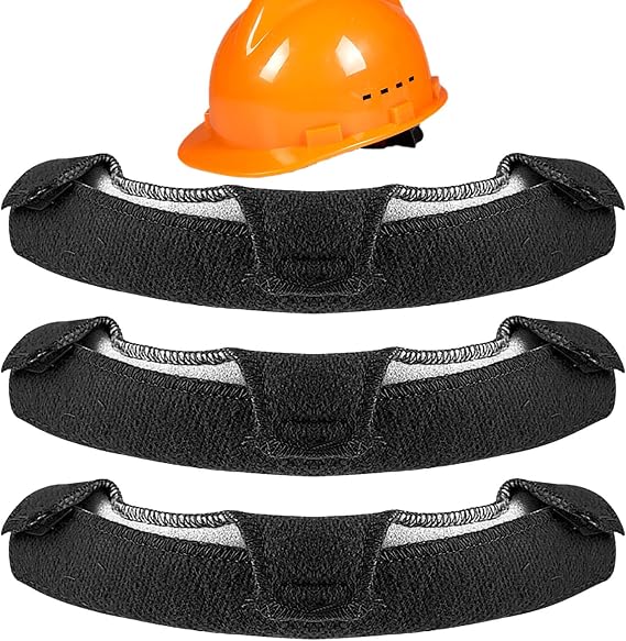 Sweatbands for Helmets - 3 Pieces Sweat Absorbing Lining for Safety Helmets | Sweat Absorbing Cushion for Mining Fire Fighting Industry Outdoor Electric Construction Sports Safety