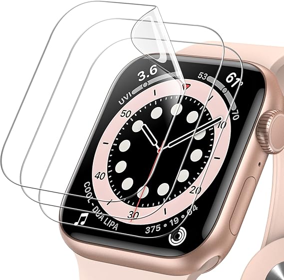 JETech TPU Screen Protector for Apple Watch SE 3/2/1, Series 6/5/4 44mm