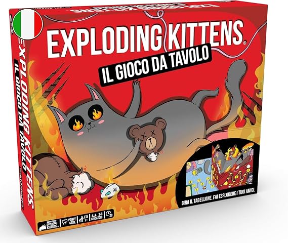 Asmodee - EXPLODING KITTENS: THE TABLE GAME - Explosive Cat Game
