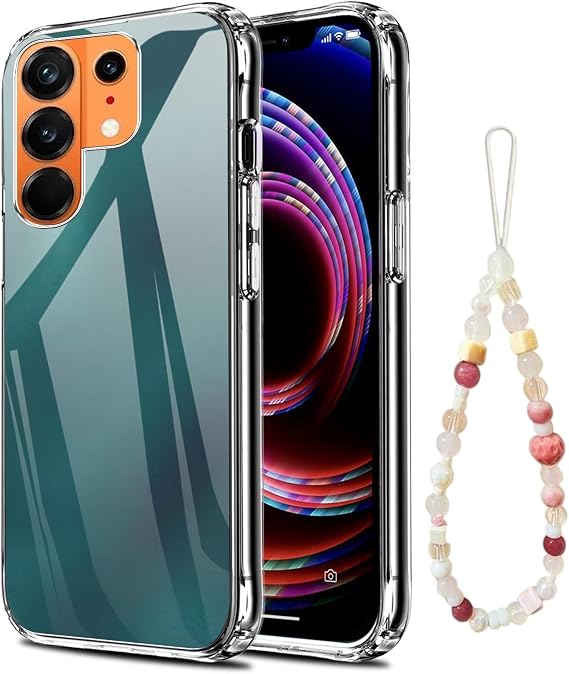 Case for Tecno Camon 50 Pro 5G with Lanyard,Shockproof Cover,Adjustable Wrist Strap,Thin Anti-Fingerprint Phone Cover for Tecno Camon 50 Pro 5G,Transparent -Y